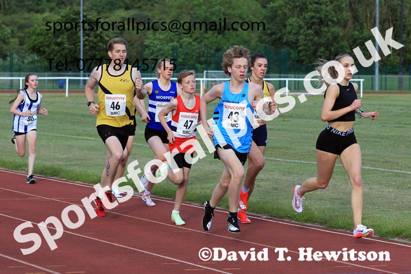 The 1500 metres, 2022 BMC Chester le Street. Photo: David T. Hewitson/Sports for All Pics